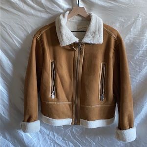 Faux suede tan jacket